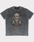 CINNAMON RACCOON TEA CEREMONY TEE VINTAGE BLACK (LIMITED EDITION)